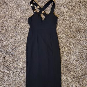 Sleek, black dress